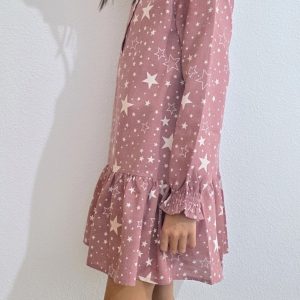 Vestido niña estrellas rosa maquillaje